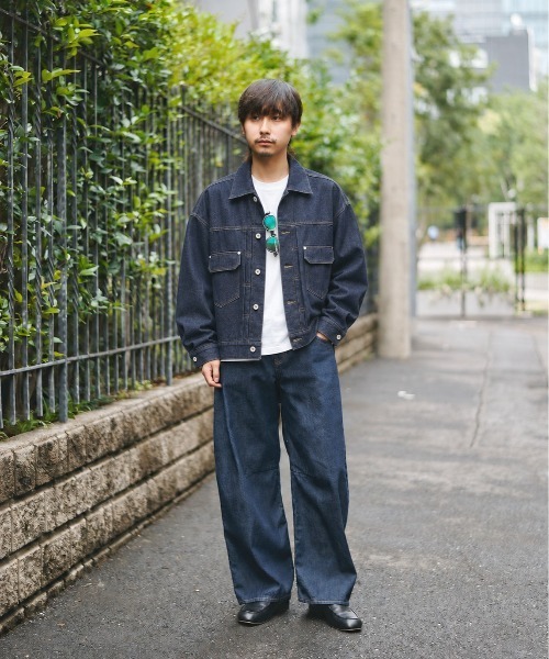 STUDIOUS（ステュディオス）の「【STUDIOUS】2ndType Denim Jacket（デニムジャケット・メンズ・ネイビー/ブラック・2/1）」の12枚目の写真