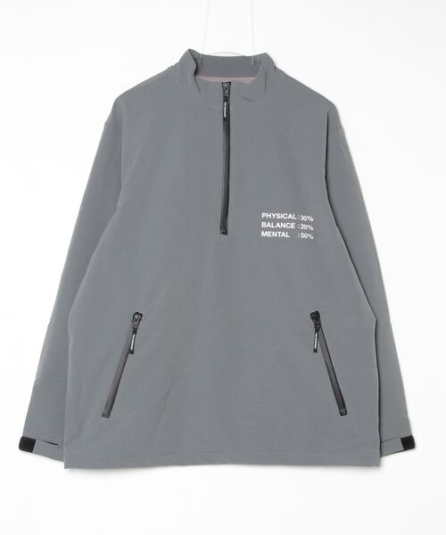 SWINGGGR(スウィンガー)の「THE SWINGGGR/ザ スウィンガー/STRETCH NYLON STAND ZIP TOP(その他アウター・メンズ・ブラック/グレー・2/3)」の5枚目の写真