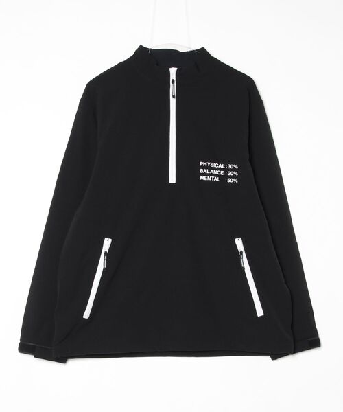 SWINGGGR(スウィンガー)の「THE SWINGGGR/ザ スウィンガー/STRETCH NYLON STAND ZIP TOP(その他アウター・メンズ・ブラック/グレー・2/3)」の4枚目の写真