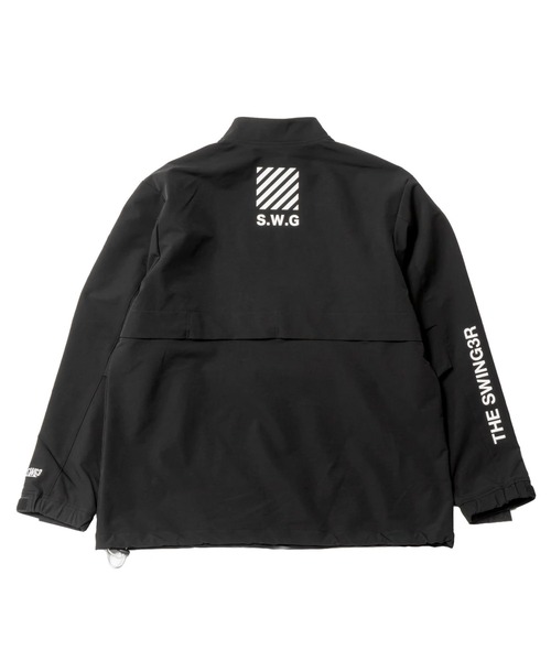 SWINGGGR(スウィンガー)の「THE SWINGGGR/ザ スウィンガー/STRETCH NYLON STAND ZIP TOP(その他アウター・メンズ・ブラック/グレー・2/3)」の12枚目の写真
