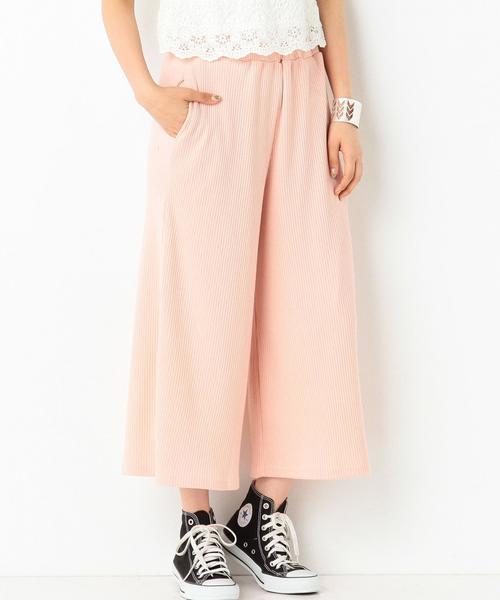 Another Edition（アナザーエディション）の「リブパンツ/AEBC T/C RIB PT◆（その他パンツ・レディース・ホワイト/ブラック/ライトピンク・FREE）」の3枚目の写真