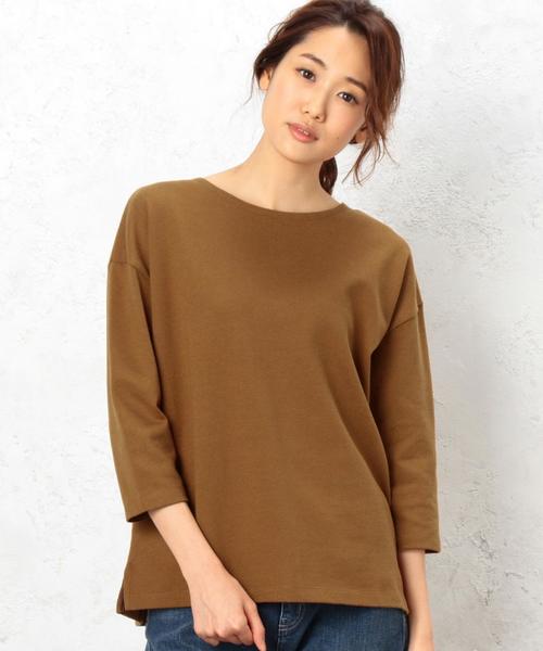 green label relaxing（グリーンレーベルリラクシング）の「CF 16/-テンジク L/SL PO カットソー◆（Tシャツ/カットソー・レディース・オフホワイト/ブラック/ベージュ/その他1・FREE）」の3枚目の写真