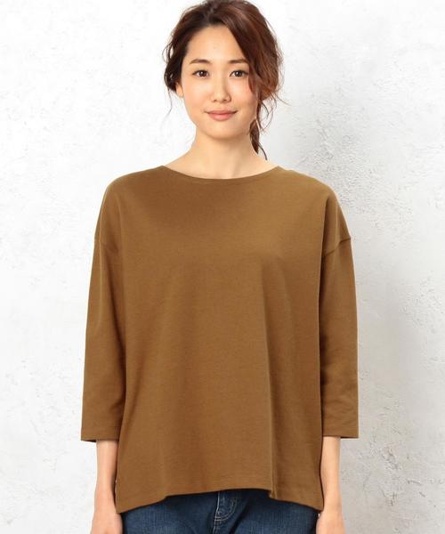 green label relaxing（グリーンレーベルリラクシング）の「CF 16/-テンジク L/SL PO カットソー◆（Tシャツ/カットソー・レディース・オフホワイト/ブラック/ベージュ/その他1・FREE）」の6枚目の写真