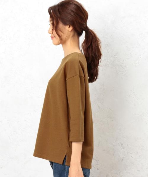 green label relaxing（グリーンレーベルリラクシング）の「CF 16/-テンジク L/SL PO カットソー◆（Tシャツ/カットソー・レディース・オフホワイト/ブラック/ベージュ/その他1・FREE）」の13枚目の写真