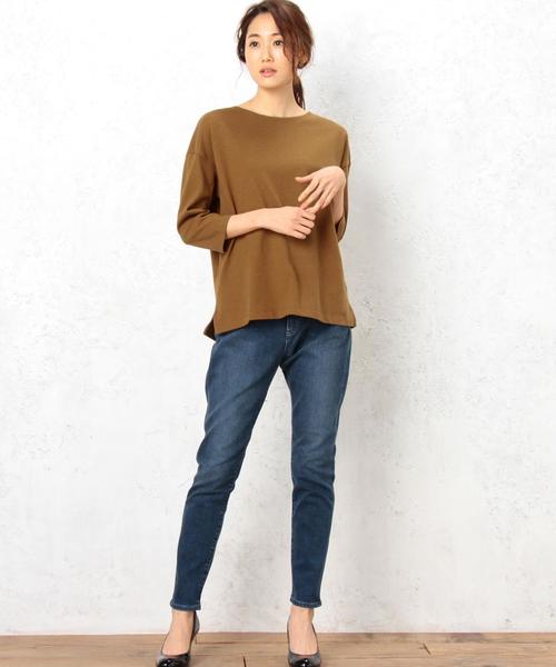 green label relaxing（グリーンレーベルリラクシング）の「CF 16/-テンジク L/SL PO カットソー◆（Tシャツ/カットソー・レディース・オフホワイト/ブラック/ベージュ/その他1・FREE）」の14枚目の写真