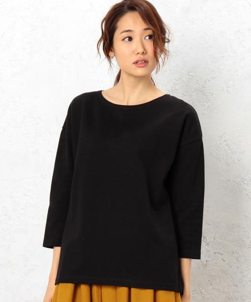 green label relaxing（グリーンレーベルリラクシング）の「CF 16/-テンジク L/SL PO カットソー◆（Tシャツ/カットソー・レディース・オフホワイト/ブラック/ベージュ/その他1・FREE）」の9枚目の写真