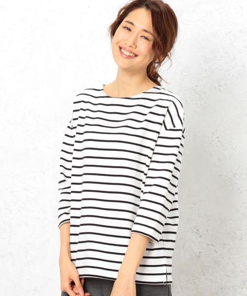 green label relaxing（グリーンレーベルリラクシング）の「CF 16/-テンジク L/SL PO カットソー◆（Tシャツ/カットソー・レディース・オフホワイト/ブラック/ベージュ/その他1・FREE）」の11枚目の写真