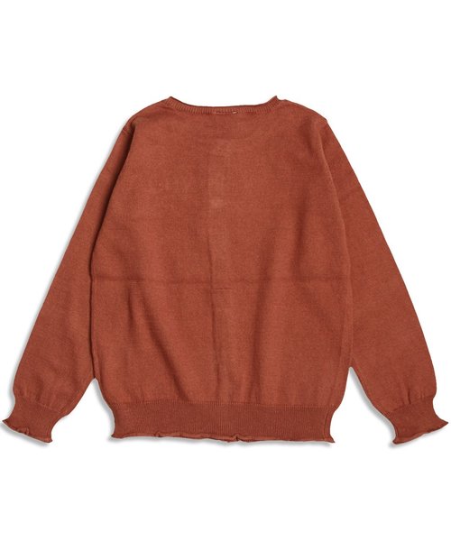 Petit jam(プチジャム)の「ハイゲージニットカーディガン(カーディガン/ボレロ・キッズ・ブラウン/グリーン/グレー/レッド・80/90/95/100/110/120/130)」の11枚目の写真