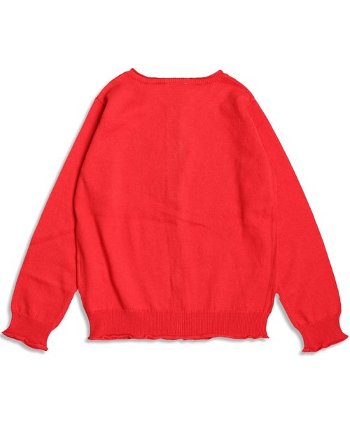 Petit jam(プチジャム)の「ハイゲージニットカーディガン(カーディガン/ボレロ・キッズ・ブラウン/グリーン/グレー/レッド・80/90/95/100/110/120/130)」の5枚目の写真