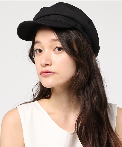 LBC（エルビーシー）の「マリンキャスケット       （キャスケット・レディース・ブラック/ベージュ・ONE SIZE）」の2枚目の写真