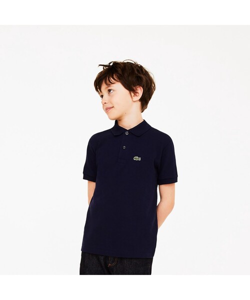 LACOSTE（ラコステ）の「Boys ポロシャツ (半袖)（ポロシャツ・キッズ・ホワイト/ブラック/ライトピンク/ネイビー/コバルトブルー/レッド/ボルドー/グレイッシュブルー/シルバーグレー/ブルーグリーン/ブルー/グリーン/ライトブルー/ピンク/イエロー/ロイヤルブルー/ダークブルー/グレー/レモンイエロー/カリビアンブルー/アクア/モスグリーン/インディゴブルー/アーミー/スカイブルー/クリアブルー/クリアイエロー/オリーブ/サファリグリーン/マルーン/エメラルド/ベビーピンク/ブルー系その他2/ブルー系その他・95/140/85/128/104/116/115）」の14枚目の写真