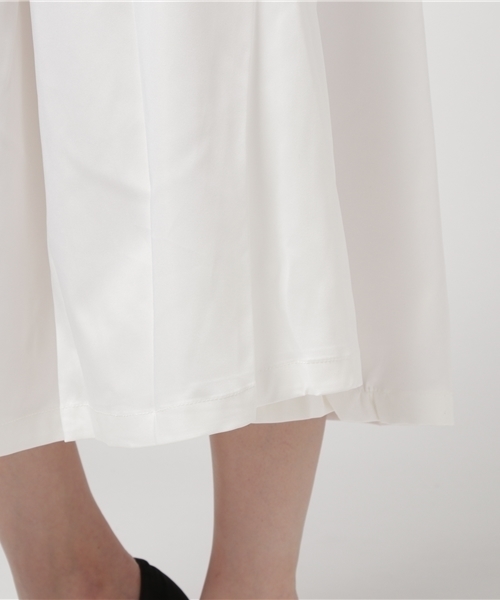 Re:EDIT（リエディ）の「リングベルト付きミディ丈フレアスカート（スカート・レディース・ブラック/ベージュ/マスタード/ネイビー/ホワイト/ピンク/レッド/グリーン・LARGE/SMALL/MEDIUM）」の15枚目の写真