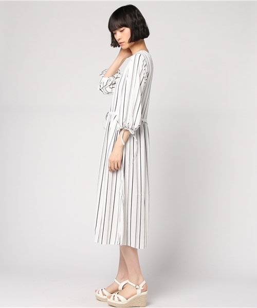 Honeys（ハニーズ）の「ガウンワンピース（シャツワンピース・レディース・ホワイト系その他2/ホワイト系その他/ブルー系その他/グリーン系その他・L/M）」の6枚目の写真