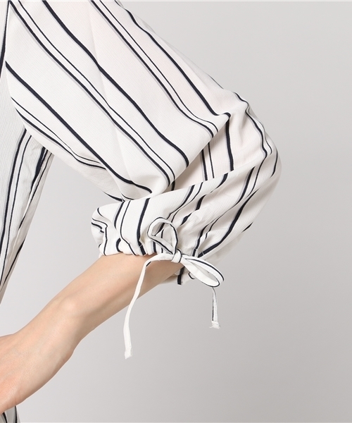 Honeys（ハニーズ）の「ガウンワンピース（シャツワンピース・レディース・ホワイト系その他2/ホワイト系その他/ブルー系その他/グリーン系その他・L/M）」の9枚目の写真