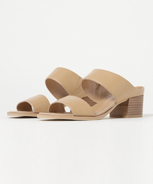 un dix cors | シープレザーWベルトミュール(サンダル)