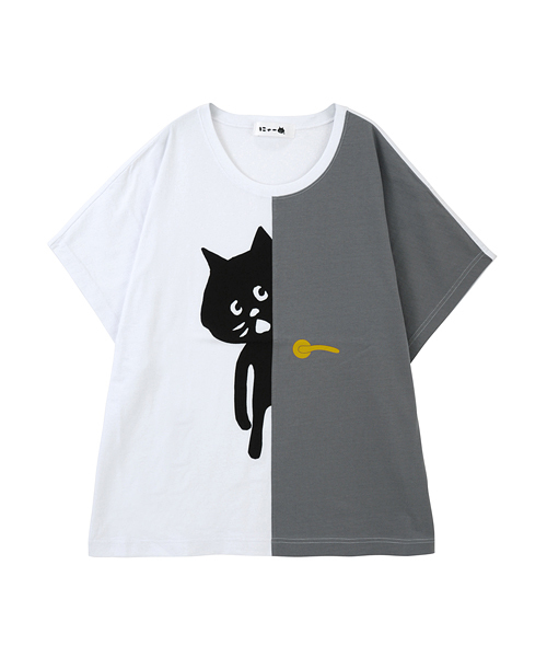 にゃー トップスS にゃー（ニャー）の「S ドアからにゃー T（Tシャツ/カットソー）」 - WEAR