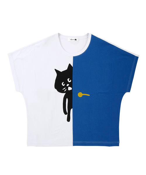 にゃー トップスS にゃー（ニャー）の「S ドアからにゃー T（Tシャツ/カットソー）」 - WEAR