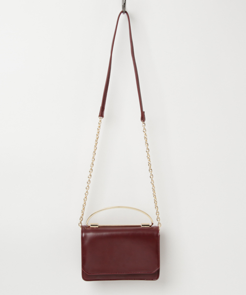 laboratory work（ラボラトリーワーク）の「取り外しベルトミニバッグ（ショルダーバッグ・レディース・ボルドー/グリーン/ブラック・FREE）」の3枚目の写真