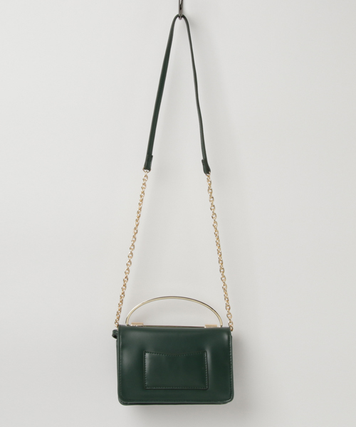 laboratory work（ラボラトリーワーク）の「取り外しベルトミニバッグ（ショルダーバッグ・レディース・ボルドー/グリーン/ブラック・FREE）」の4枚目の写真