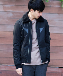 wjk black | 【wjk black】≪STUDIOUS限定≫B-15ボアカラーフライトジャケット(ブルゾン)