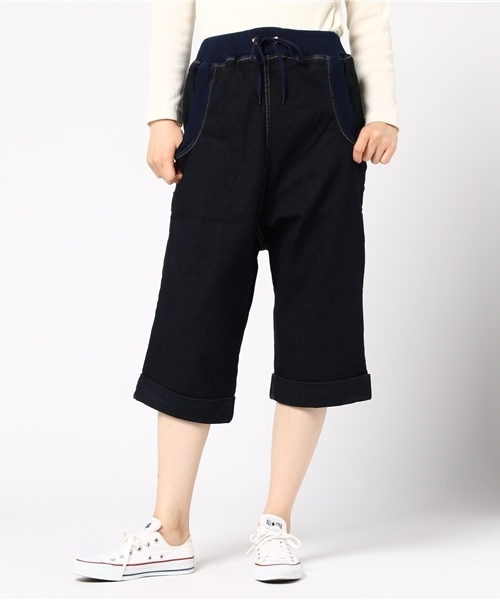 mercibeaucoup,(メルシーボークー)の「S B:デニジャン(デニムパンツ・レディース・ネイビー/グレー・0/01)」の5枚目の写真