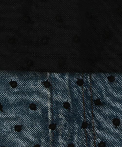 Another Edition（アナザーエディション）の「DOT TULLE 　BLUS（シャツ/ブラウス・レディース・ブラック/ナチュラル/パープル・FREE）」の18枚目の写真