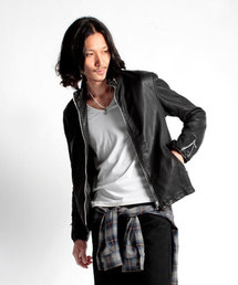 NANO universe | GARMENTDYE シングルライダース R/L(ライダースジャケット)