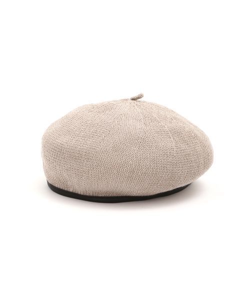 FREE'S MART（フリーズマート）の「◆サーモパイピングベレー（ハンチング/ベレー帽・レディース・ブラック/グレー/ベージュ・ﾌﾘ-）」の3枚目の写真