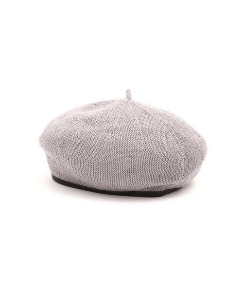 FREE'S MART（フリーズマート）の「◆サーモパイピングベレー（ハンチング/ベレー帽・レディース・ブラック/グレー/ベージュ・ﾌﾘ-）」の2枚目の写真