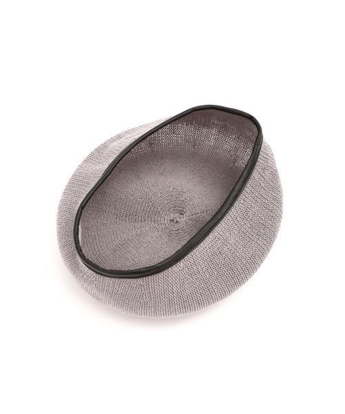 FREE'S MART（フリーズマート）の「◆サーモパイピングベレー（ハンチング/ベレー帽・レディース・ブラック/グレー/ベージュ・ﾌﾘ-）」の13枚目の写真