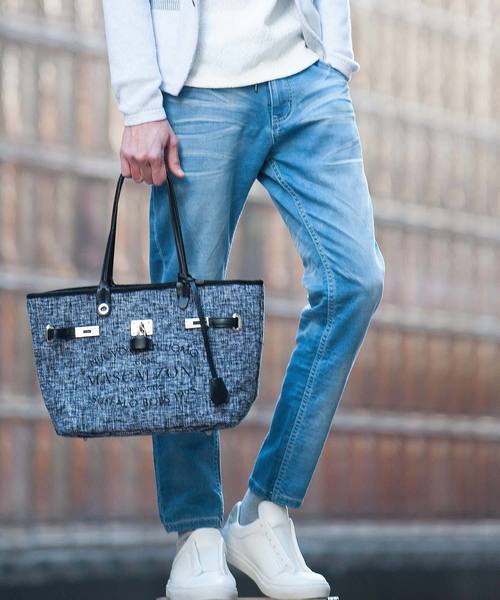 Buffalo Bobs（バッファローボブズ）の「FRISCO(フリスコ)ストレッチ スキニー デニム　イージーパンツ（デニムパンツ・メンズ・ホワイト/ブルー/サックスブルー・1/S/2/M/3/L）」の3枚目の写真