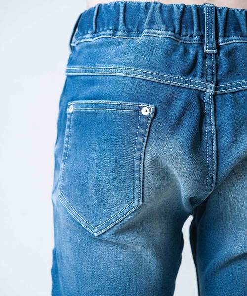 Buffalo Bobs（バッファローボブズ）の「FRISCO(フリスコ)ストレッチ スキニー デニム　イージーパンツ（デニムパンツ・メンズ・ホワイト/ブルー/サックスブルー・1/S/2/M/3/L）」の7枚目の写真