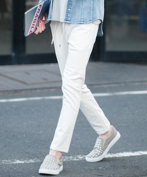 Buffalo Bobs（バッファローボブズ）の「FRISCO(フリスコ)ストレッチ スキニー デニム　イージーパンツ（デニムパンツ・メンズ・ホワイト/ブルー/サックスブルー・1/S/2/M/3/L）」の13枚目の写真