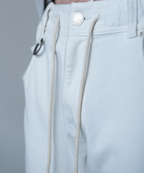 Buffalo Bobs（バッファローボブズ）の「FRISCO(フリスコ)ストレッチ スキニー デニム　イージーパンツ（デニムパンツ・メンズ・ホワイト/ブルー/サックスブルー・1/S/2/M/3/L）」の6枚目の写真