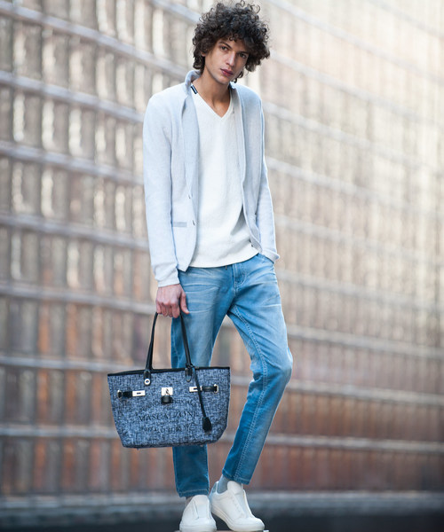 Buffalo Bobs（バッファローボブズ）の「FRISCO(フリスコ)ストレッチ スキニー デニム　イージーパンツ（デニムパンツ・メンズ・ホワイト/ブルー/サックスブルー・1/S/2/M/3/L）」の19枚目の写真