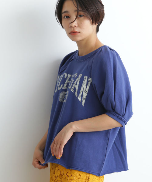 FREE'S MART（フリーズマート）の「パフスリーブカットオフスウェット（スウェット・レディース・グレー/ホワイト/ネイビー・FREE）」の8枚目の写真