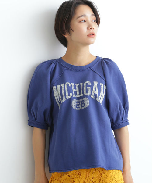 FREE'S MART（フリーズマート）の「パフスリーブカットオフスウェット（スウェット・レディース・グレー/ホワイト/ネイビー・FREE）」の7枚目の写真