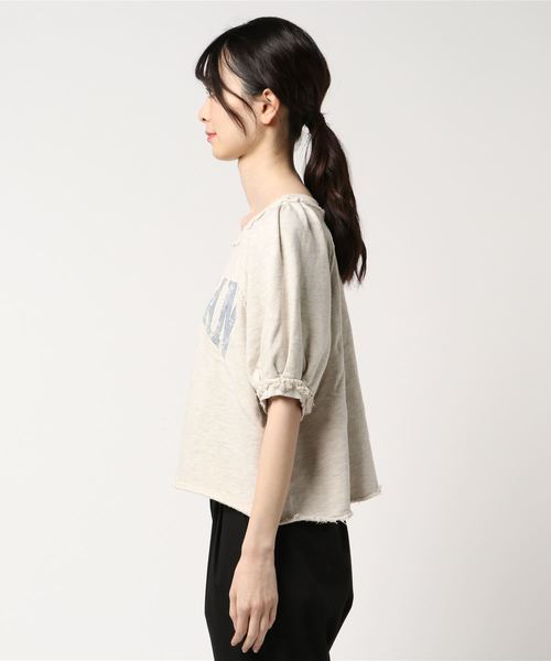 FREE'S MART（フリーズマート）の「パフスリーブカットオフスウェット（スウェット・レディース・グレー/ホワイト/ネイビー・FREE）」の5枚目の写真