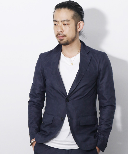 junhashimoto（ジュンハシモト）の「AIR DOTS EASY JACKET（テーラードジャケット・メンズ・ホワイト/ネイビー・2/4/3/5）」の20枚目の写真