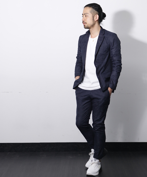 junhashimoto（ジュンハシモト）の「AIR DOTS EASY JACKET（テーラードジャケット・メンズ・ホワイト/ネイビー・2/4/3/5）」の19枚目の写真