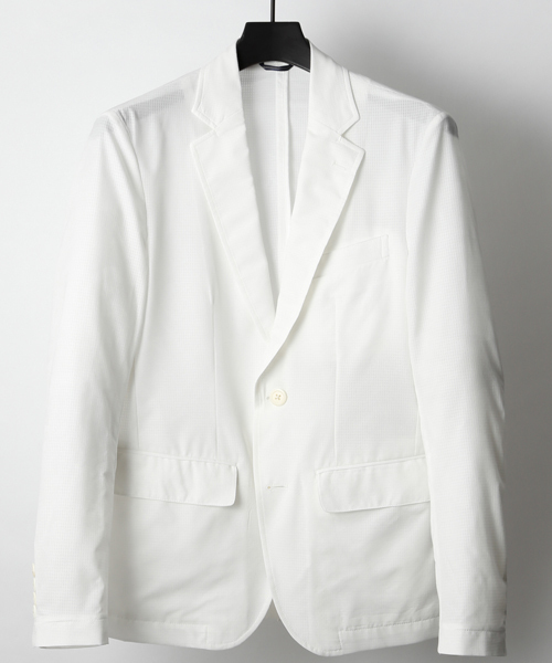 junhashimoto（ジュンハシモト）の「AIR DOTS EASY JACKET（テーラードジャケット・メンズ・ホワイト/ネイビー・2/4/3/5）」の15枚目の写真
