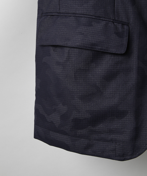 junhashimoto（ジュンハシモト）の「AIR DOTS EASY JACKET（テーラードジャケット・メンズ・ホワイト/ネイビー・2/4/3/5）」の9枚目の写真