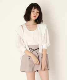 OLIVE des OLIVE | 透けシフォンパーカー(ブルゾン)