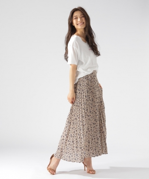 BAYFLOW(ベイフロー)の「BAYFLOW/ハナガラプリーツスカート 18SS(スカート・レディース・その他2/その他3/その他1・SMALL/MEDIUM)」の4枚目の写真