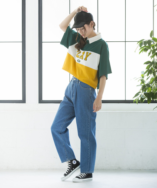 WEGO（ウィゴー）の「WEGO/ロゴプリントラガーTシャツ（Tシャツ/カットソー・レディース・レッド/ブラック/グリーン/ブルー・FREE）」の18枚目の写真