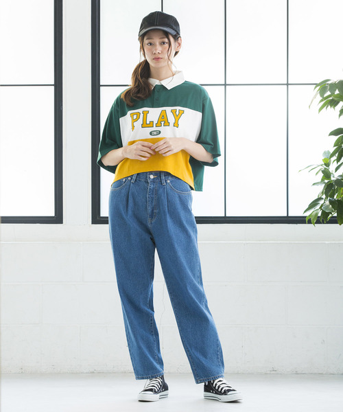 WEGO（ウィゴー）の「WEGO/ロゴプリントラガーTシャツ（Tシャツ/カットソー・レディース・レッド/ブラック/グリーン/ブルー・FREE）」の20枚目の写真