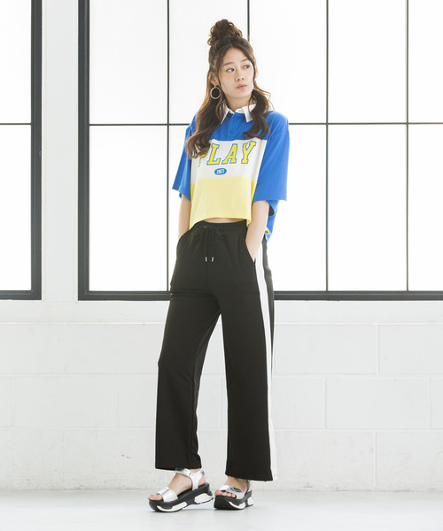 WEGO（ウィゴー）の「WEGO/ロゴプリントラガーTシャツ（Tシャツ/カットソー・レディース・レッド/ブラック/グリーン/ブルー・FREE）」の21枚目の写真