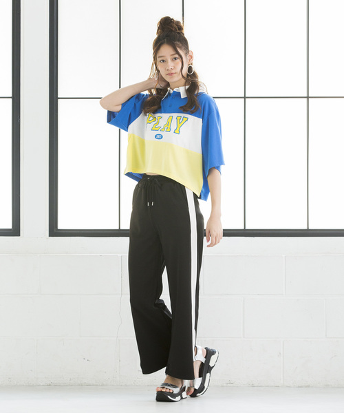WEGO（ウィゴー）の「WEGO/ロゴプリントラガーTシャツ（Tシャツ/カットソー・レディース・レッド/ブラック/グリーン/ブルー・FREE）」の22枚目の写真