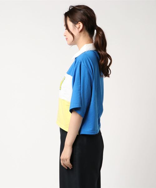 WEGO（ウィゴー）の「WEGO/ロゴプリントラガーTシャツ（Tシャツ/カットソー・レディース・レッド/ブラック/グリーン/ブルー・FREE）」の10枚目の写真