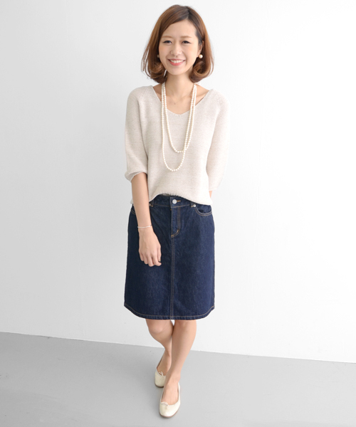 URBAN RESEARCH DOORS WOMENS(アーバンリサーチ ドアーズ ウィメンズ)の「DOORS デニムスカート(デニムスカート・レディース・ライトブルー/ダークブルー・38/36)」の18枚目の写真